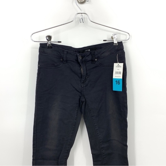 Joe's Jeans Kids Girls Size 16 Jeans Black Wash Slim Skinny Stretch Adjustable - Picture 2 of 8
